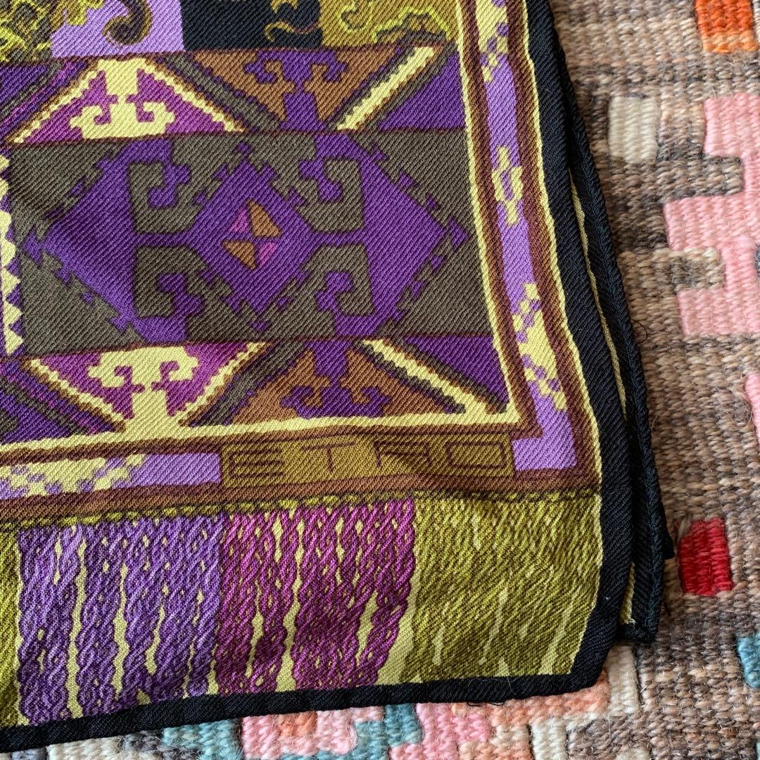 【値下げ】ETRO ウール大判シルクストール