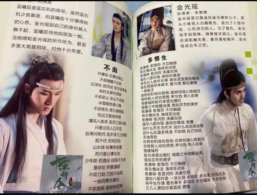 陳情令　肖戦　王一博【陳情未絶】全員集合写真集　珍蔵版