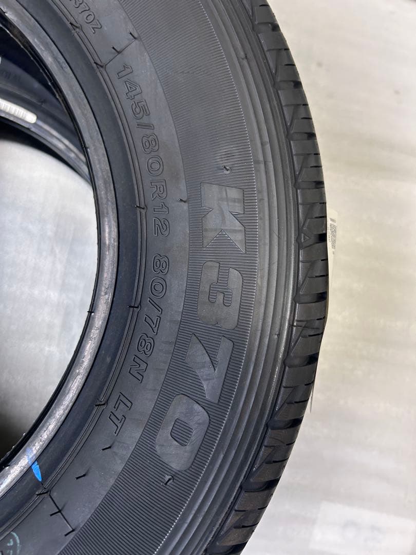 新品未使用★145/80R12 80/78N K370 タイヤ4本セット！