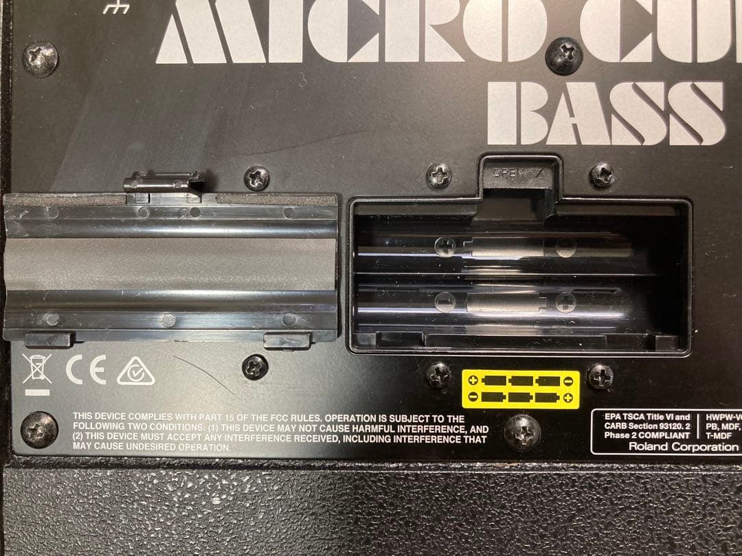 ローランド MICRO CUBE BASS RX 社外ACアダ付 送料込み