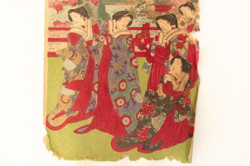 M▽楊州周延 上野清水ヨリ向ケ岡眺望ノ図 木版画 浮世絵 錦絵 (211)