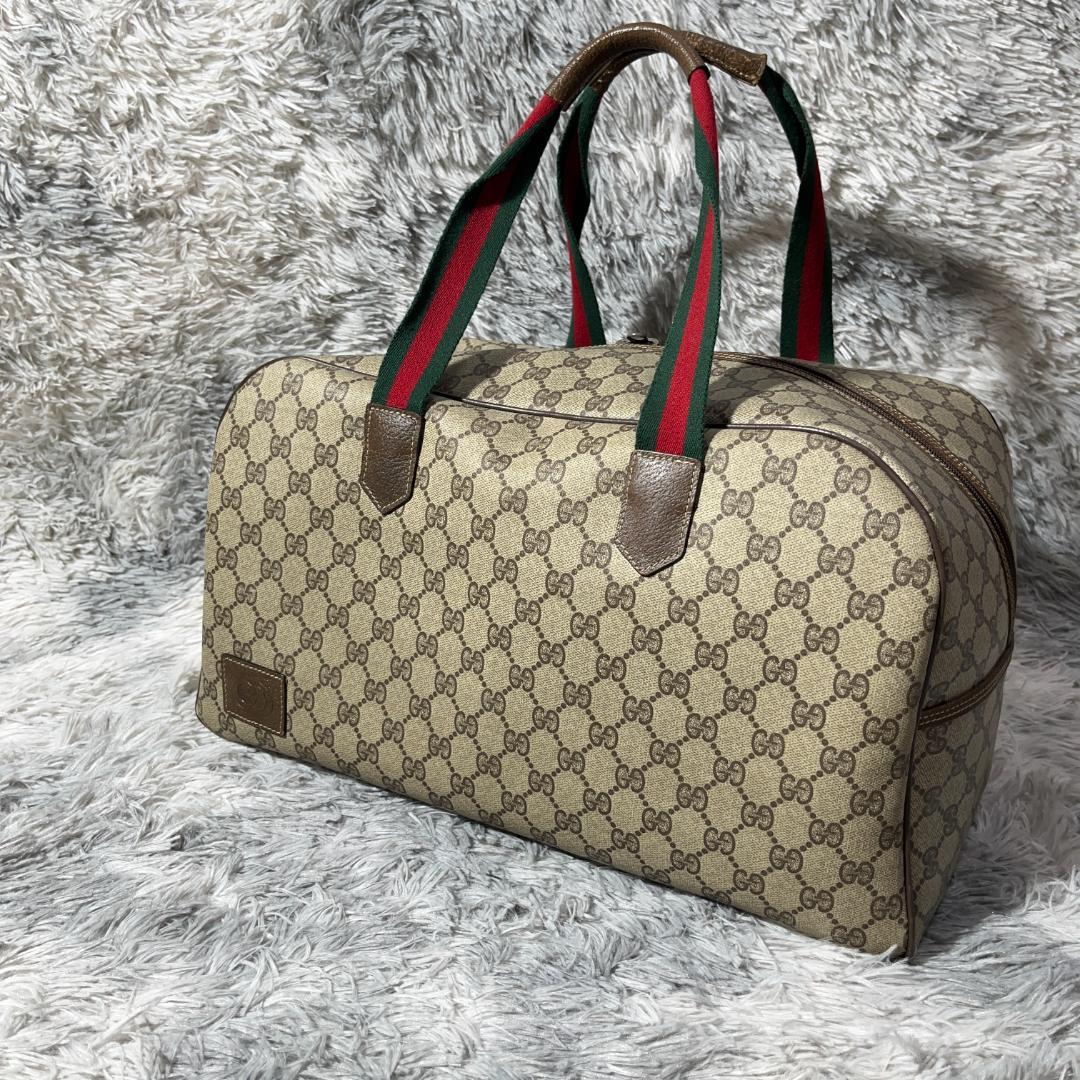fumi　GUCCI　シェリーライン　ボストンバッグ　総柄　GG柄