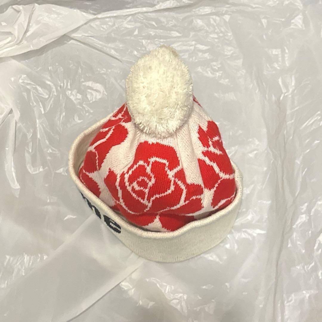 Supreme Rose Beanie ビーニー　ニット帽　ボンボンニット帽
