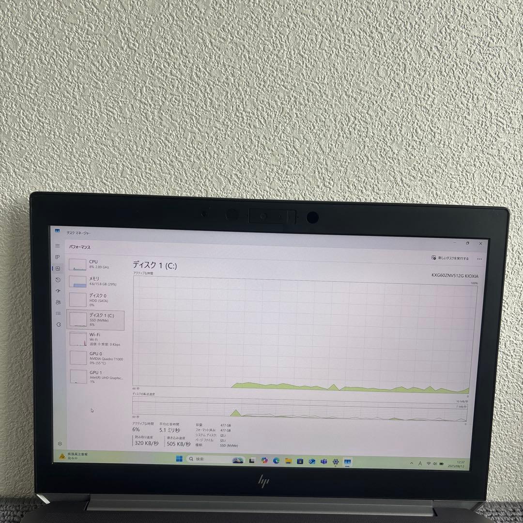 HP ZBOOK 15 G6 i7-9750H メモリ16GB HDD SSD