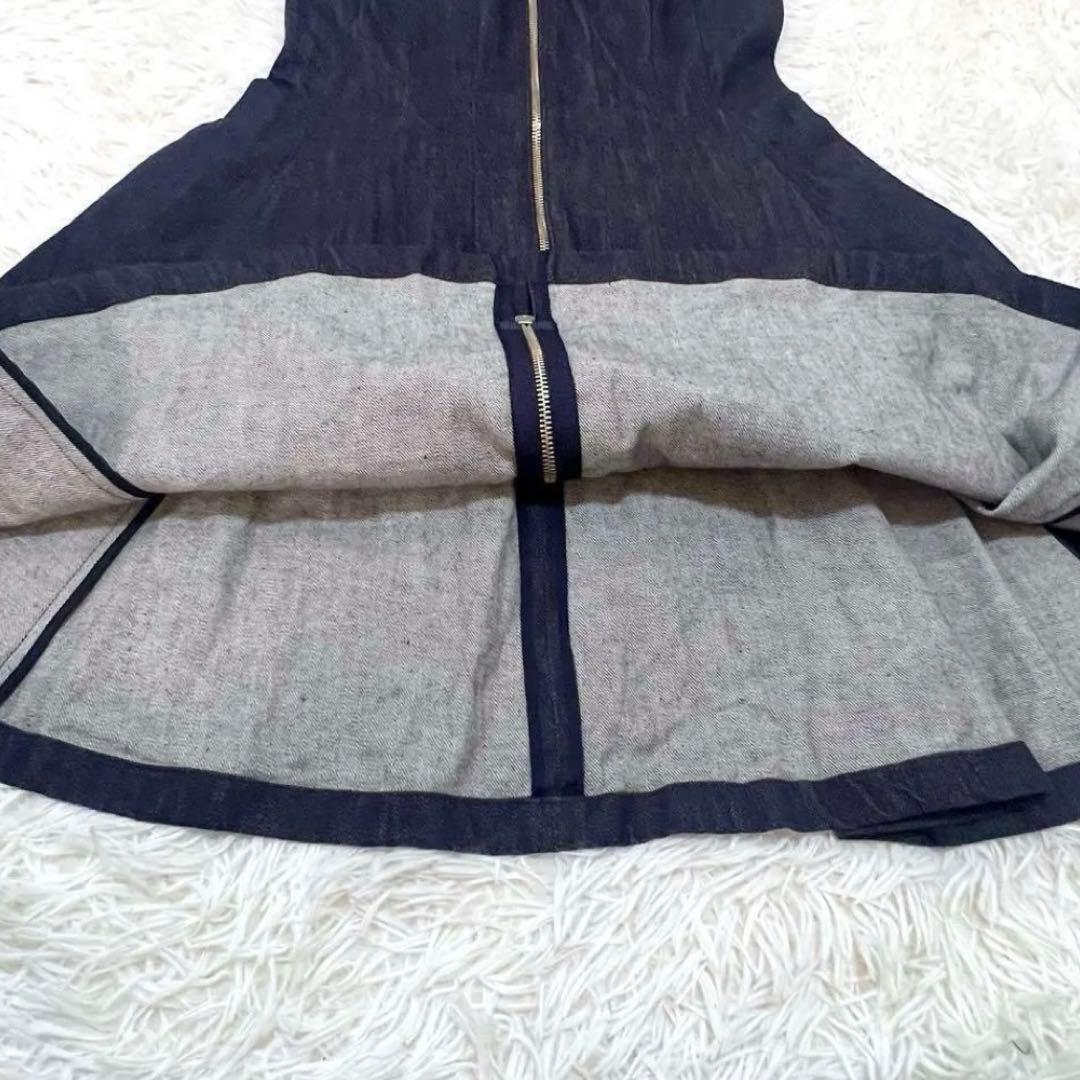美品　フォクシーニューヨーク　デニムワンピース　ダブルジップ　38 ダブルジップ