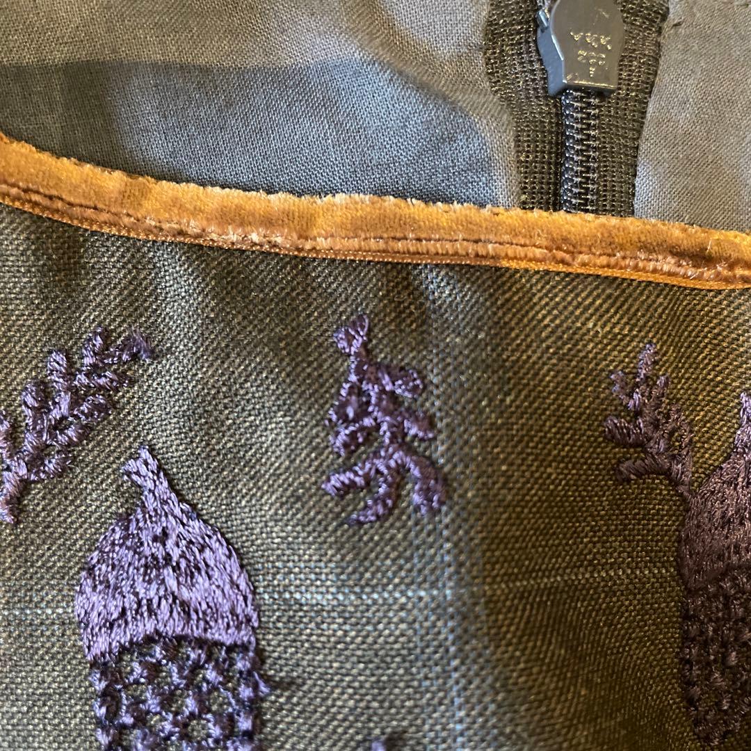 ミナペルホネンdonguri 刺繍セレモニーワンピース　80