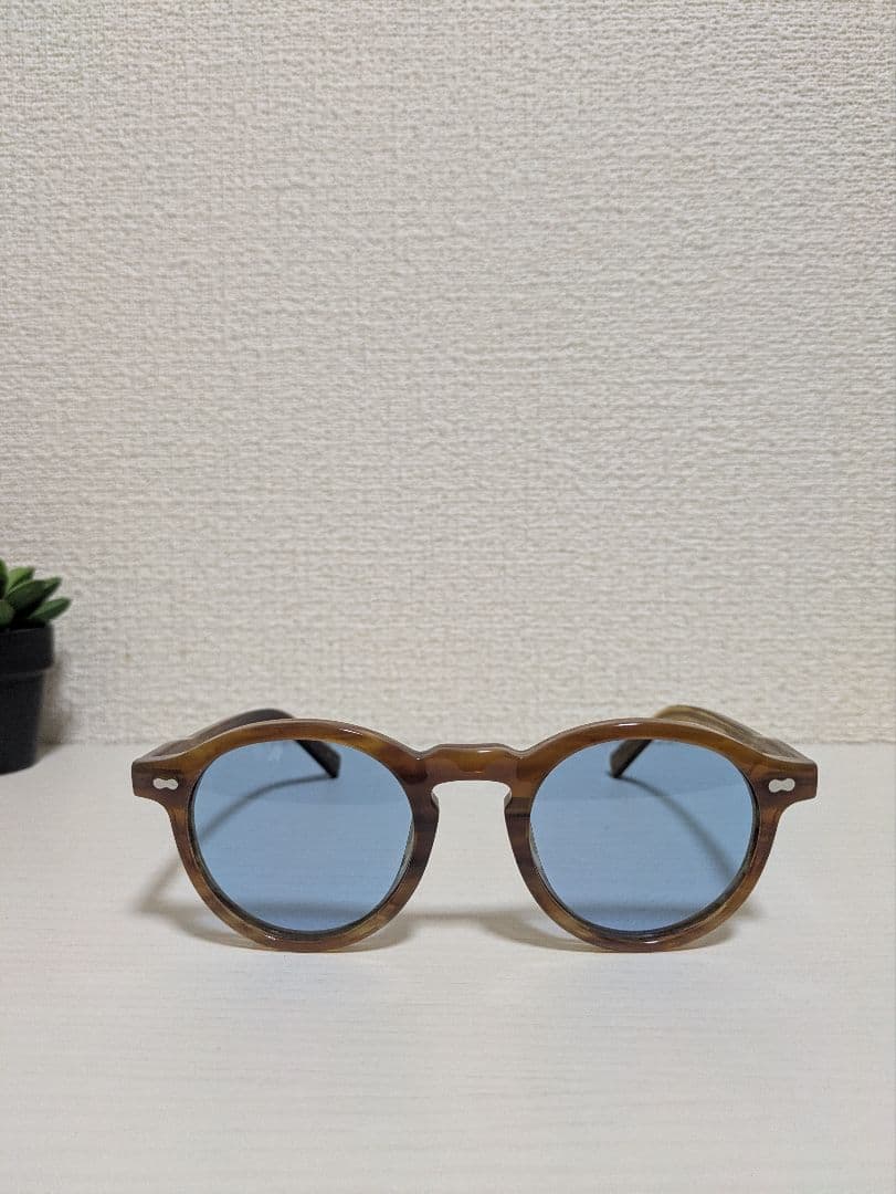 新品未使用 MOSCOT MILTZEN サングラス ブラウン×サックス