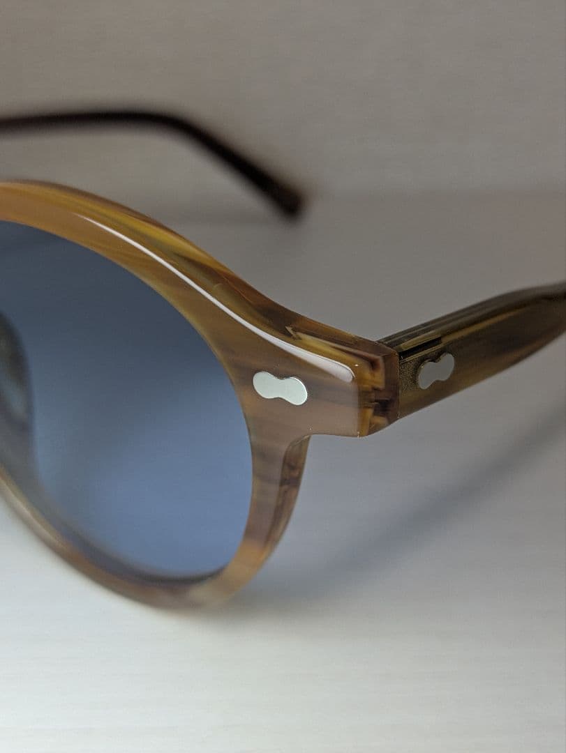 新品未使用 MOSCOT MILTZEN サングラス ブラウン×サックス