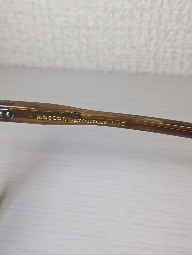 新品未使用 MOSCOT MILTZEN サングラス ブラウン×サックス