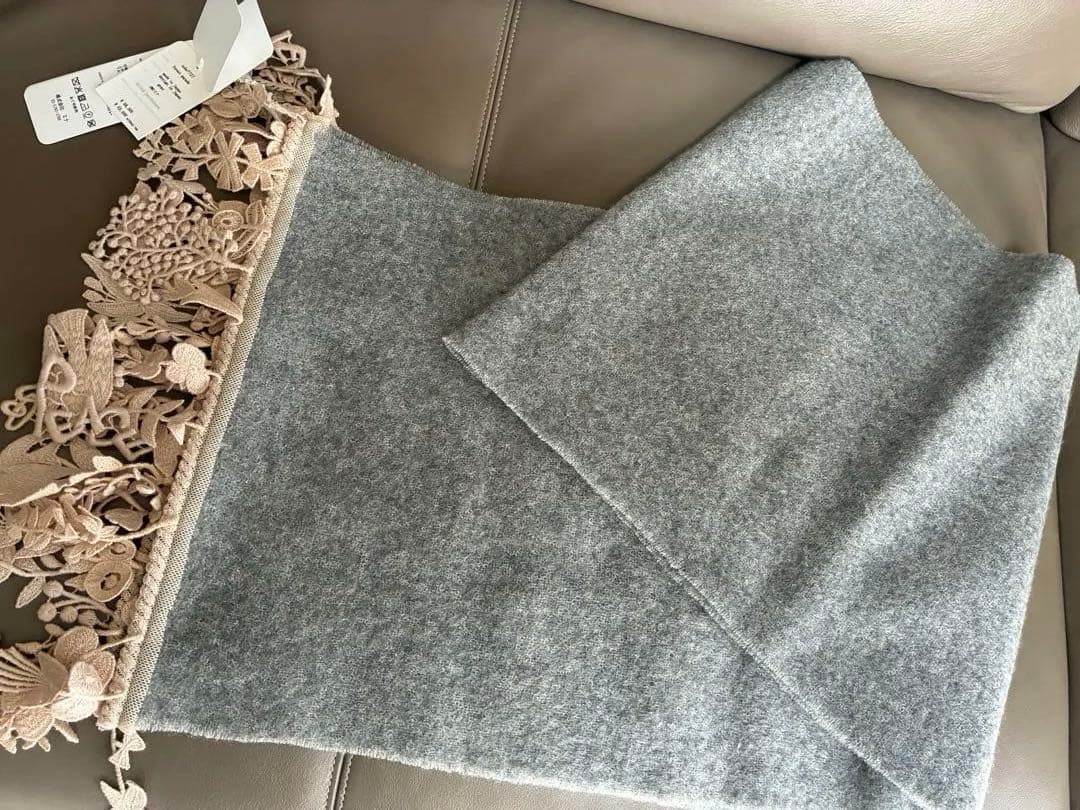 ミナペルホネン　フォレストパレード　カシミヤ100% グレーストール　新品