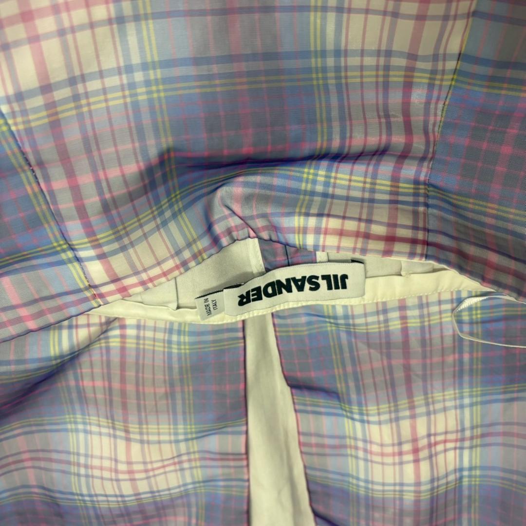 JIL SANDER チェック 後ろスリット タイト スカート N1444