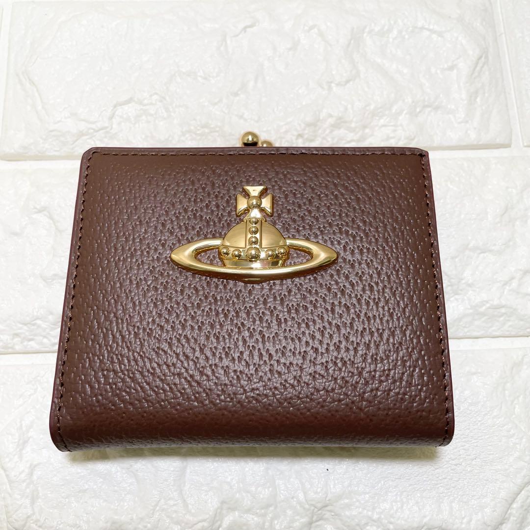 【新品・未使用】Vivienne Westwood 二つ折り財布ブラウン