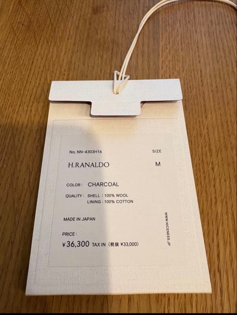 帽子 NICENESS H.RANALD