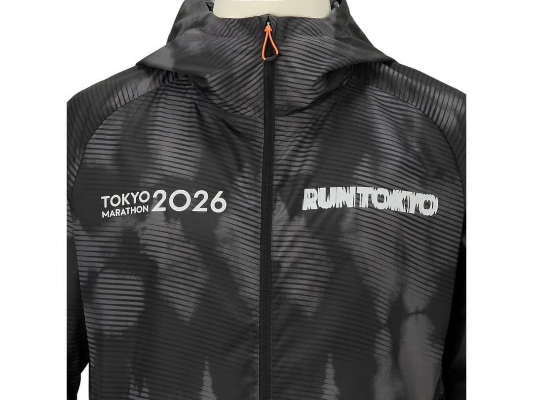 ASICS東京マラソン2026RUN TOKYOウィンドブレーカーブラック2XL