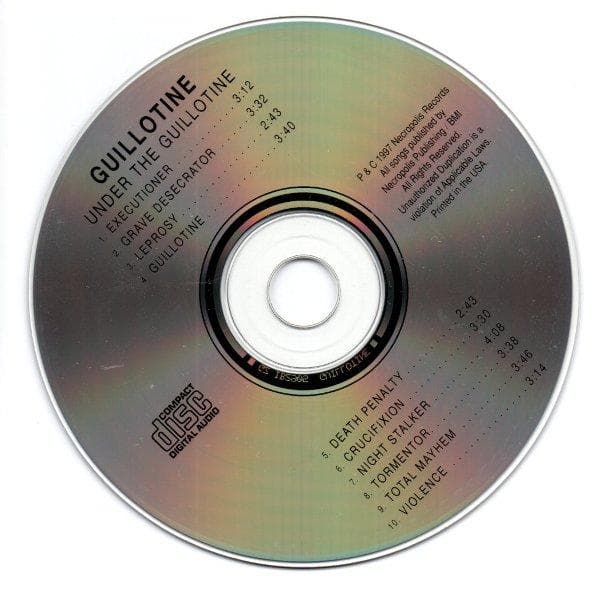 洋楽 GUILLOTINE-Under the guillotine 1997