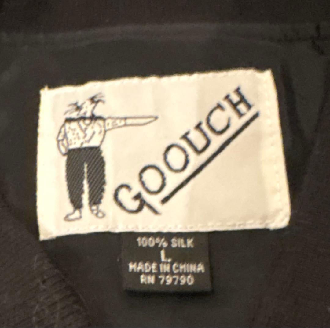 GOOUCH アートプリントブルゾン（シルク）