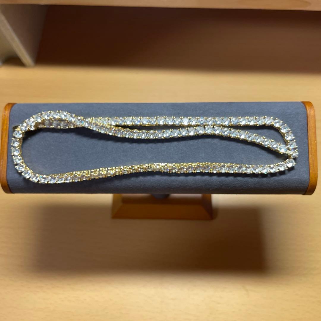 Luxury Tennis Necklace 5mm 56cm GOLD 金