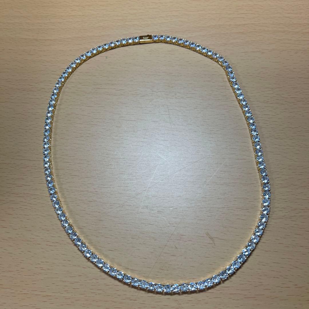 Luxury Tennis Necklace 5mm 56cm GOLD 金