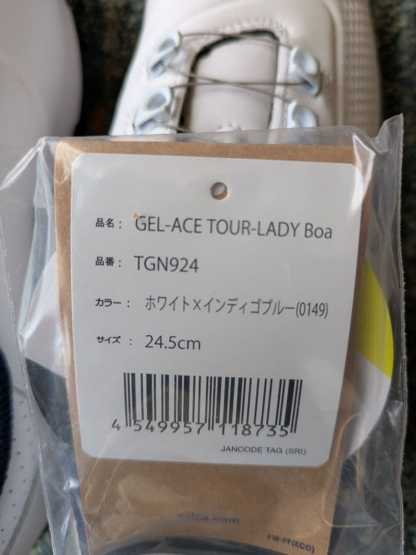 asics ゴルフシューズ(女性用) ホワイト 未使用