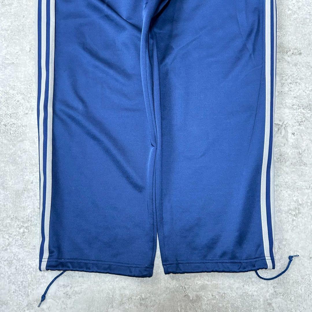 妖*魚様 y2k adidas トラックパンツ ワイド ネイビー パフォーマンス