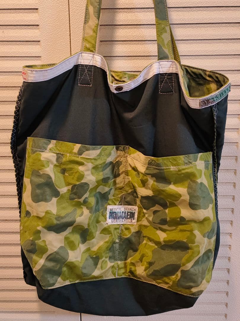 希少美品✨ヴィンテージ US.ARMY 70sベトナム ダックカモ トートバック