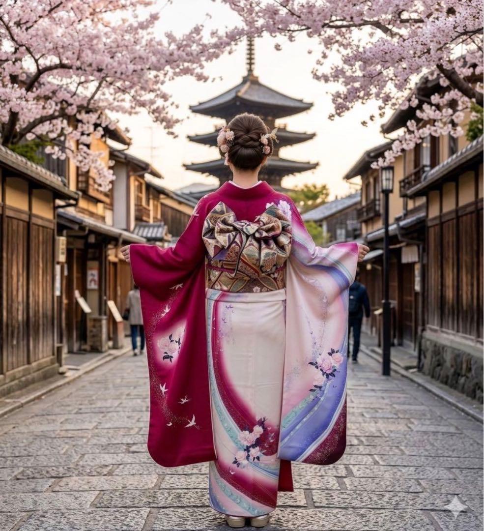アイアイ✨　お振袖と長襦袢のセット✨