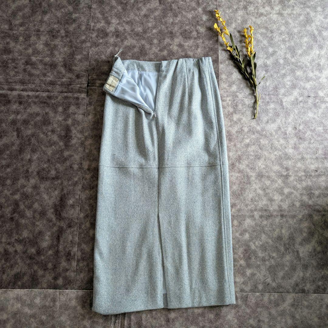 UNITED ARROWS メランジ ツイード タイトロングスカート