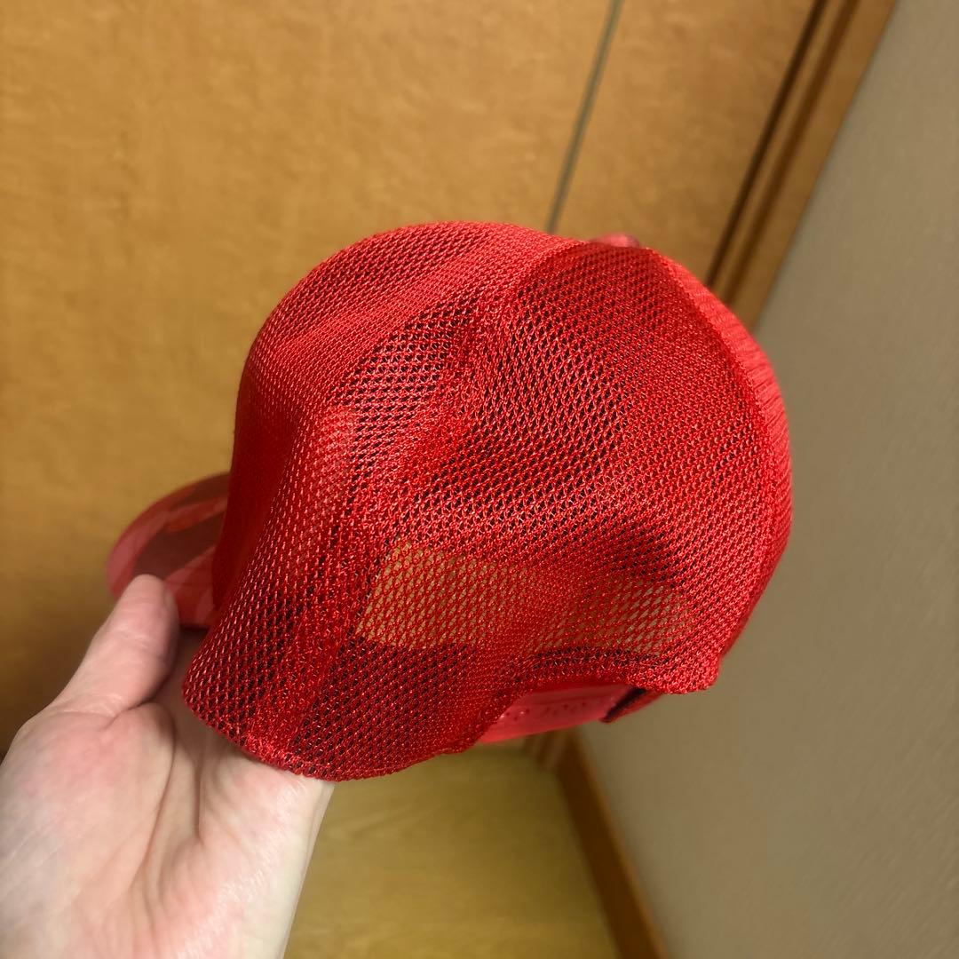 A BATHING APE カモメッシュキャップ　レッド