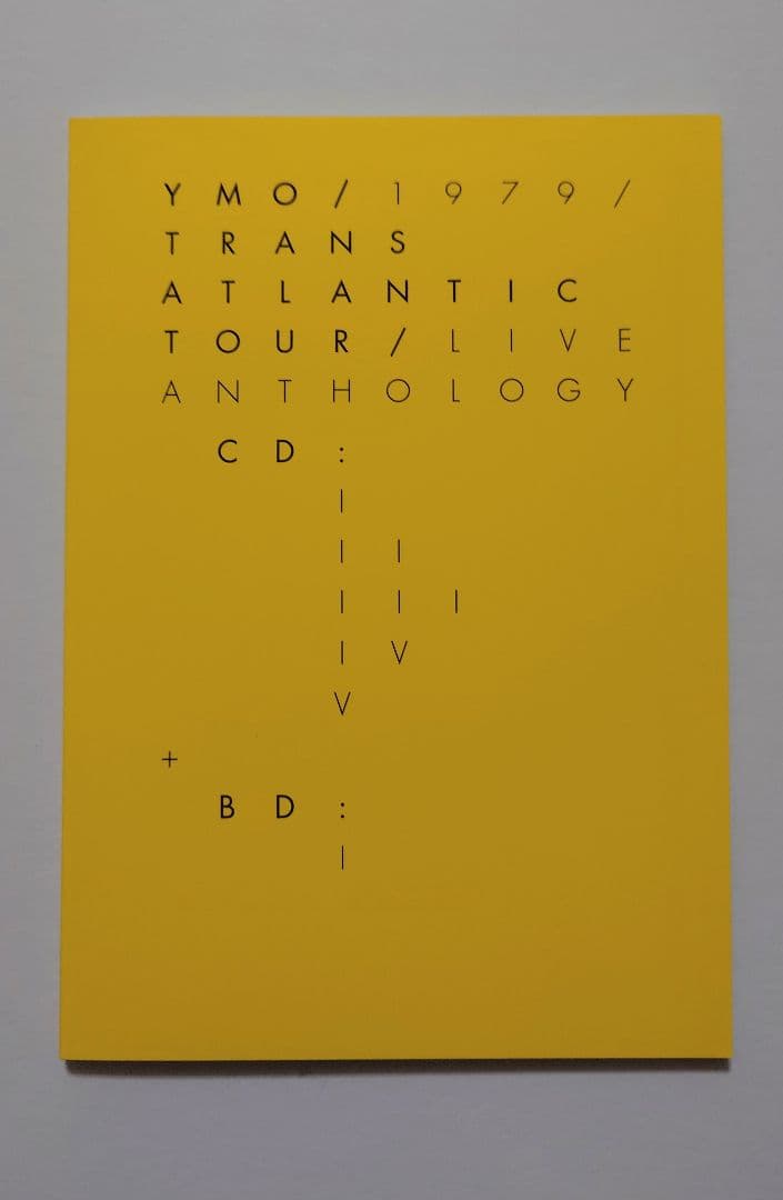 YMO　1979TRANS ATLANTIC TOUR ライブアンソロジー