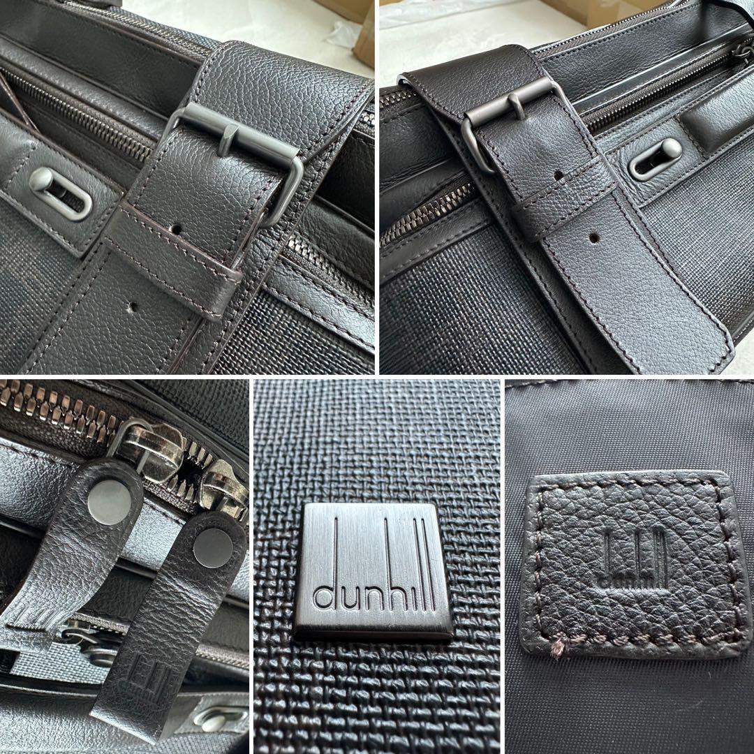 美品 dunhill ダンヒル トランクバッグ ビジネス 旅行 PVC レザー