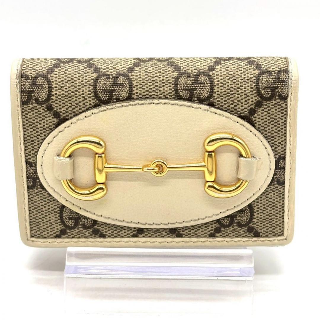 し*う様 GUCCI　三つ折り財布 ホースビット1955 GGスプリーム ミニ財