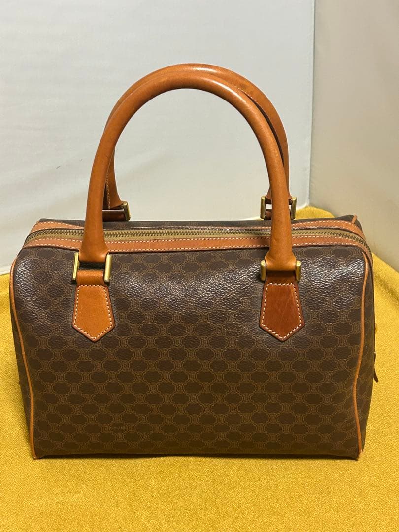 美品CELINE マカダム柄 ハンドバッグ ボストンバッグ