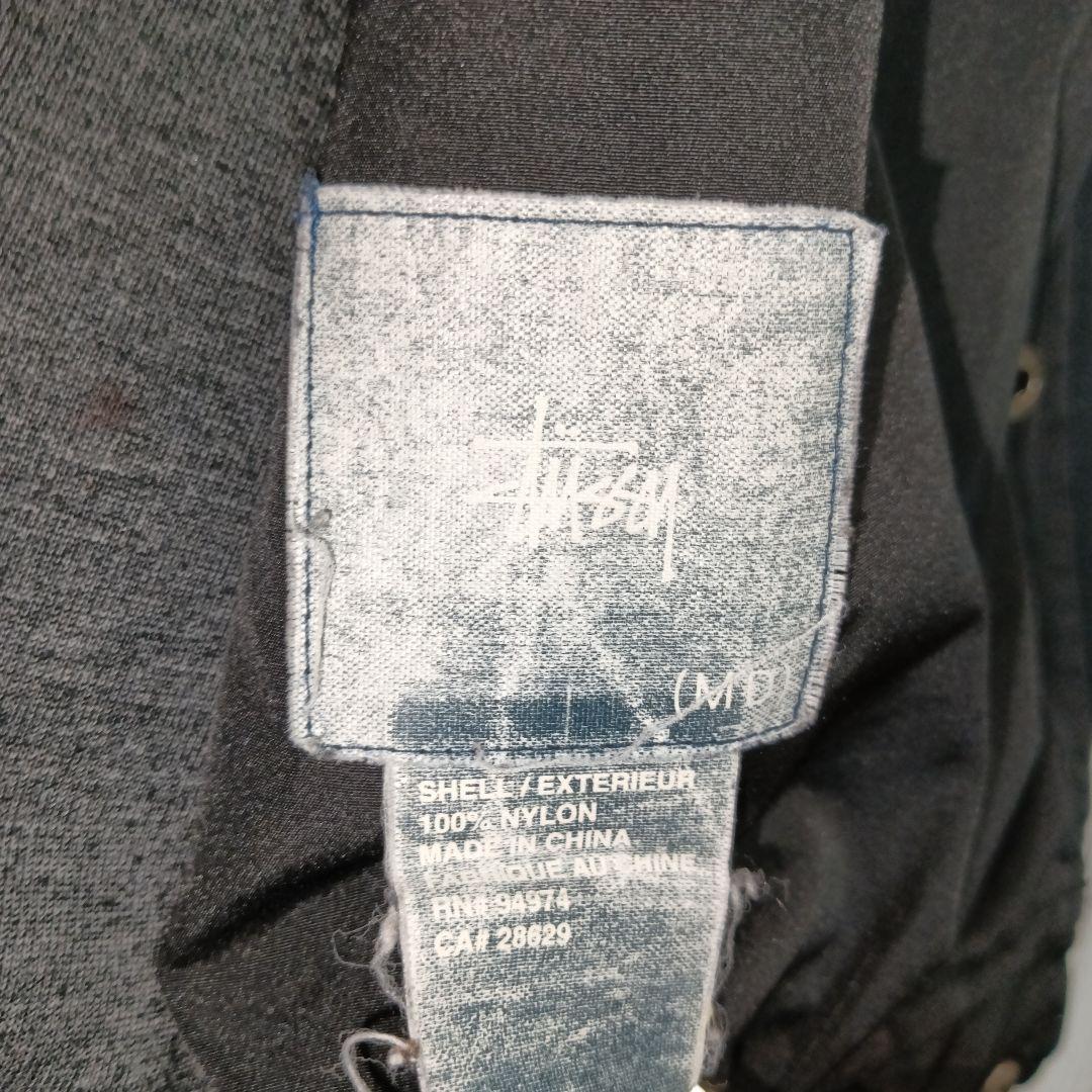 【STUSSY】ステューシー ナイロン ブルゾン 裾リブ ブラック 希少 00s