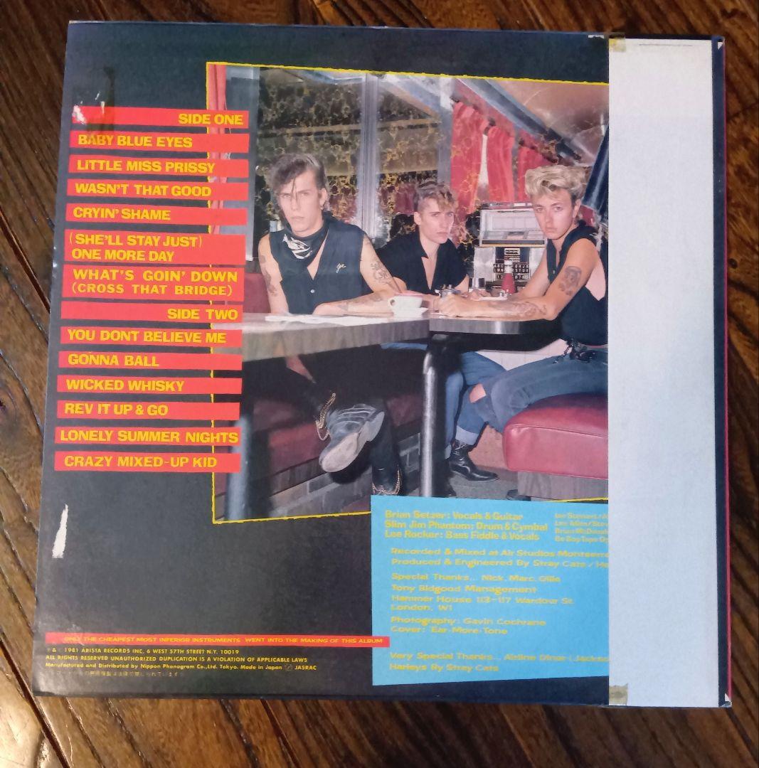 ストレイ・キャッツ　STRAY CATS♦LPレコード2枚セット＋オマケ付き！