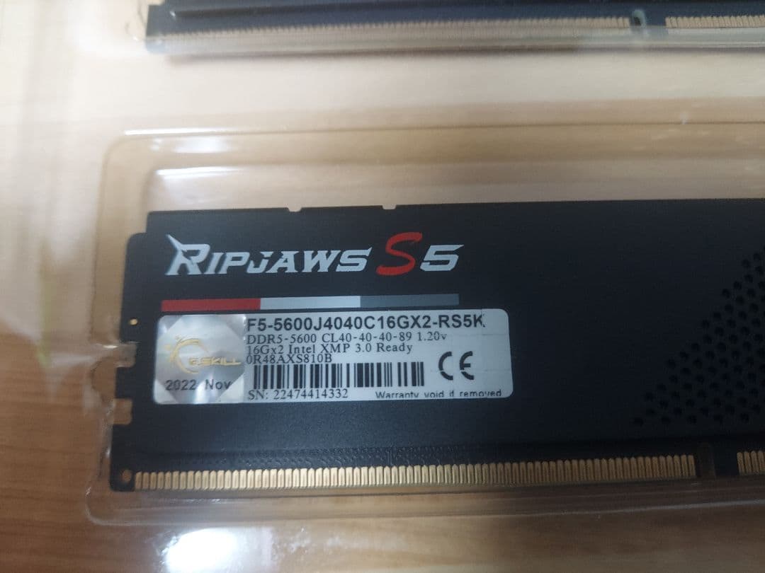 メモリー G.SKILL F5 DDR5 5600MHz 16GBx2