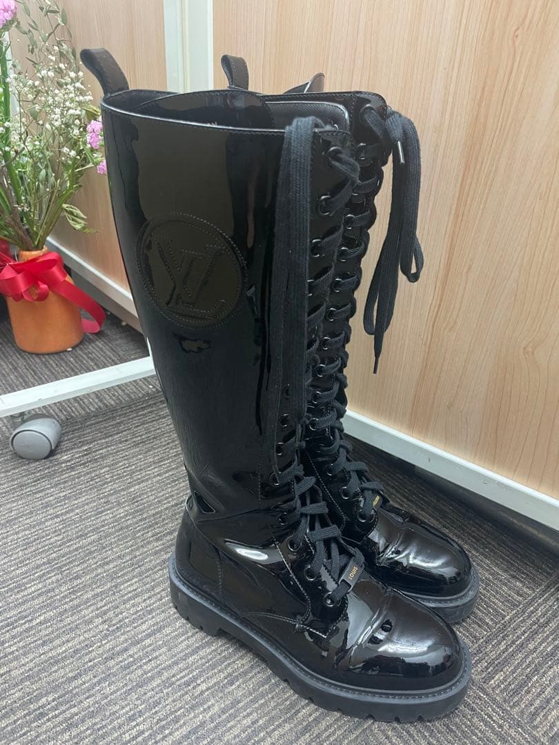 美品　ルイヴィトン LOUIS VUITTON ロングブーツ　ブラック
