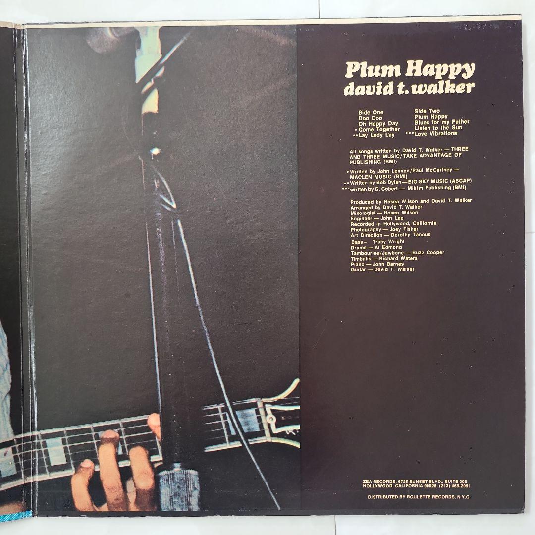 ★ＵＳオリジナル盤★『PLUM HAPPY』DAVID T.WALKER