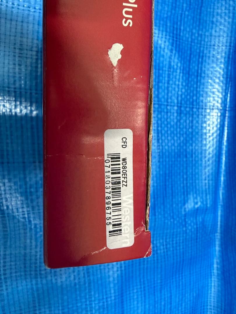 中古　WD Red Plus 8TB HDD WD80EFZZ 1台