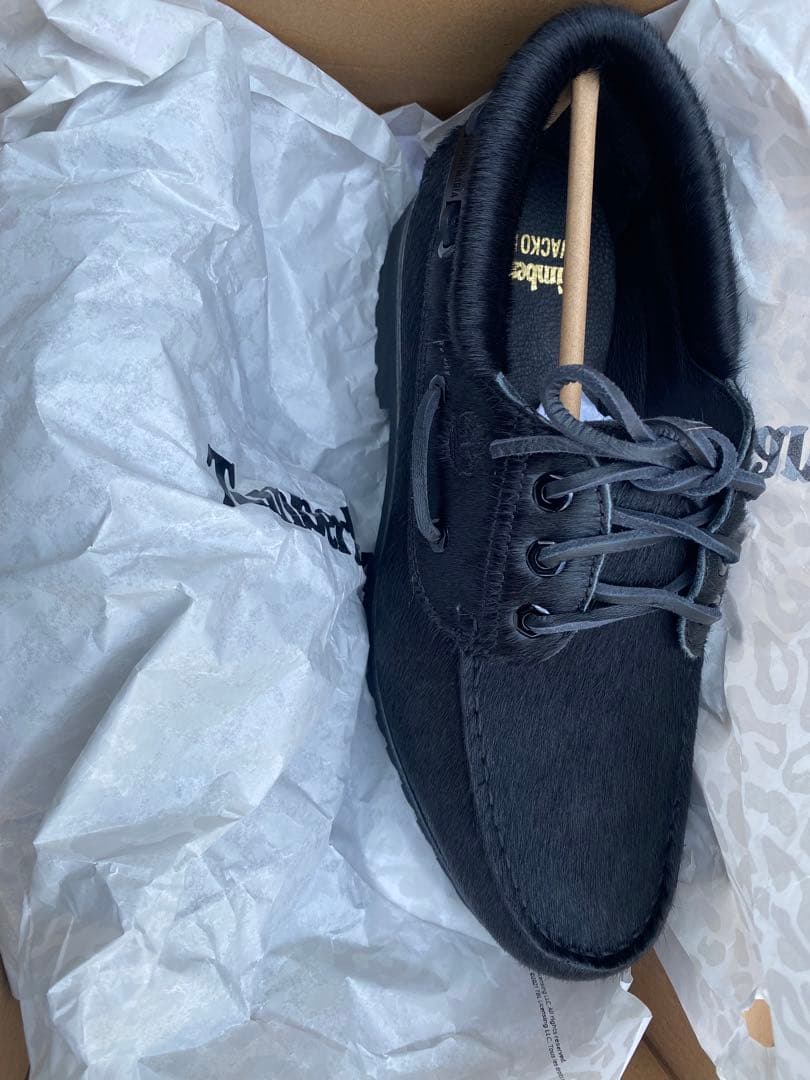 靴 WACKO MARIA Timberland 3 Eye Black 25cm
