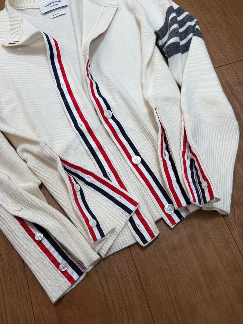 THOM BROWNE トムブラウン 4bar クルーネック カーディガン