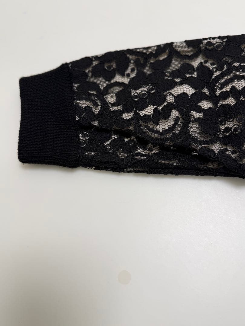 【試着のみ】cavalli class ニットコート　ブラック　Mサイズ