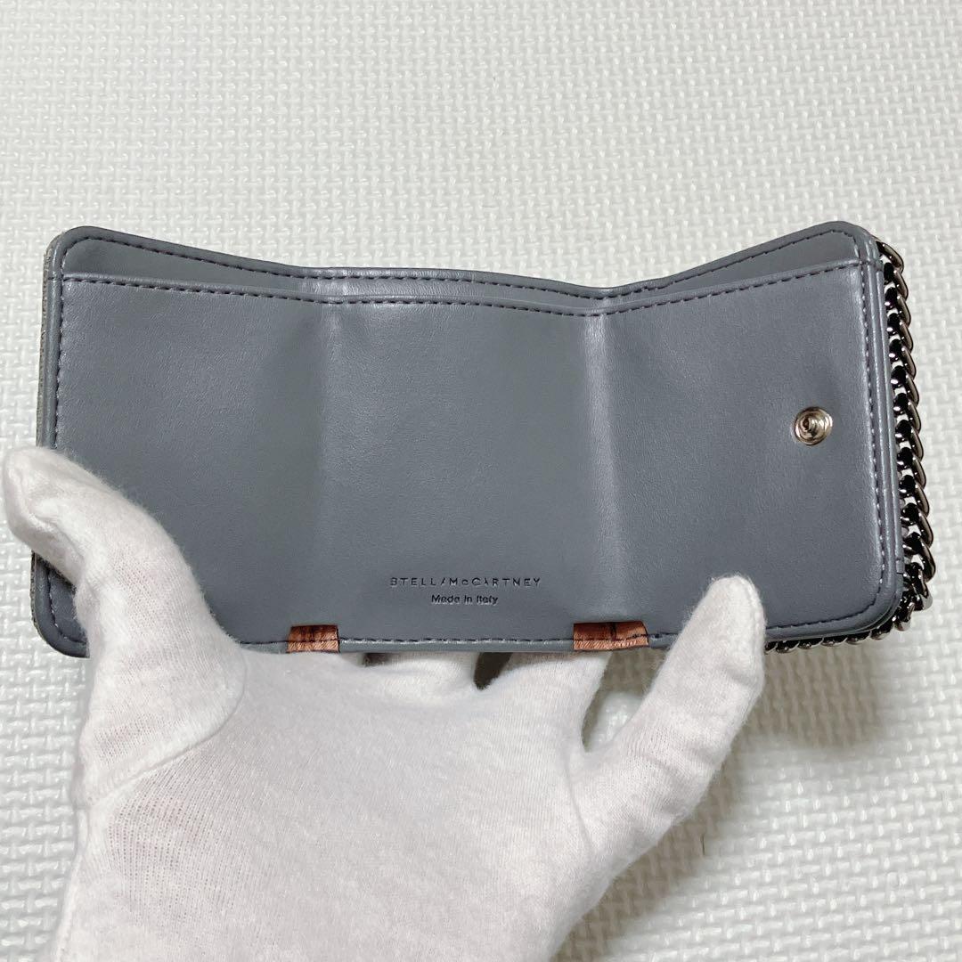 未使用　ステラマッカートニー MINI WALLET FALABELLグレー箱付
