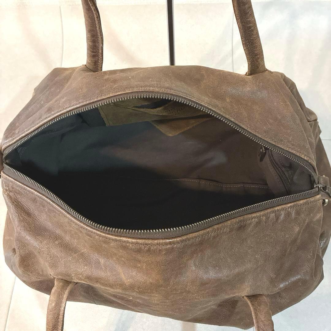 良品 Jas.M.B LIFT eCRU レザー ボストンバッグ リフト代官山
