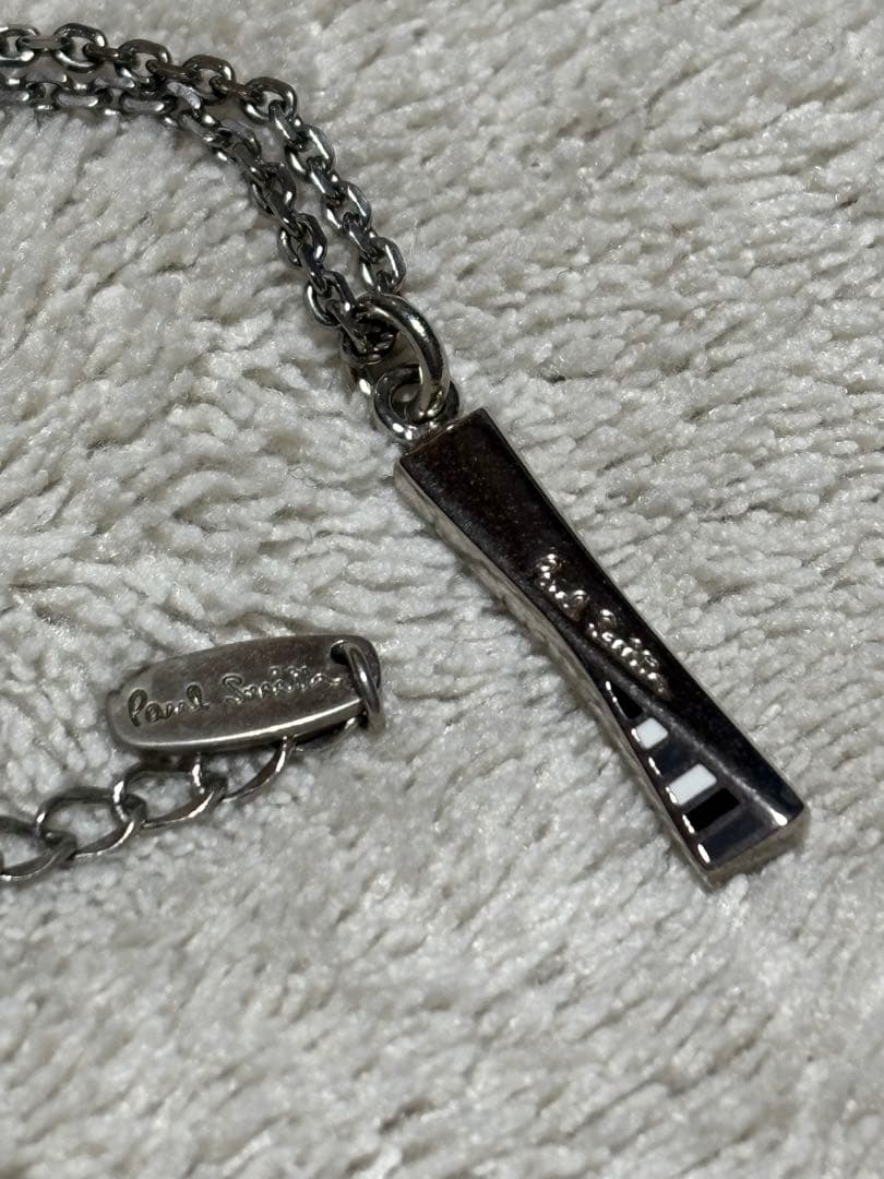 【美品】ポールスミス ツイストネックレス マルチエポ 箱付き シルバー