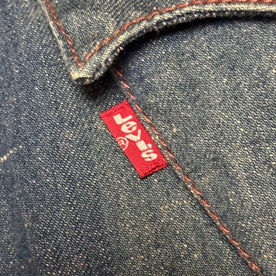 希少 リーバイスレッドタブ デニムサックコート スタンドカラー M