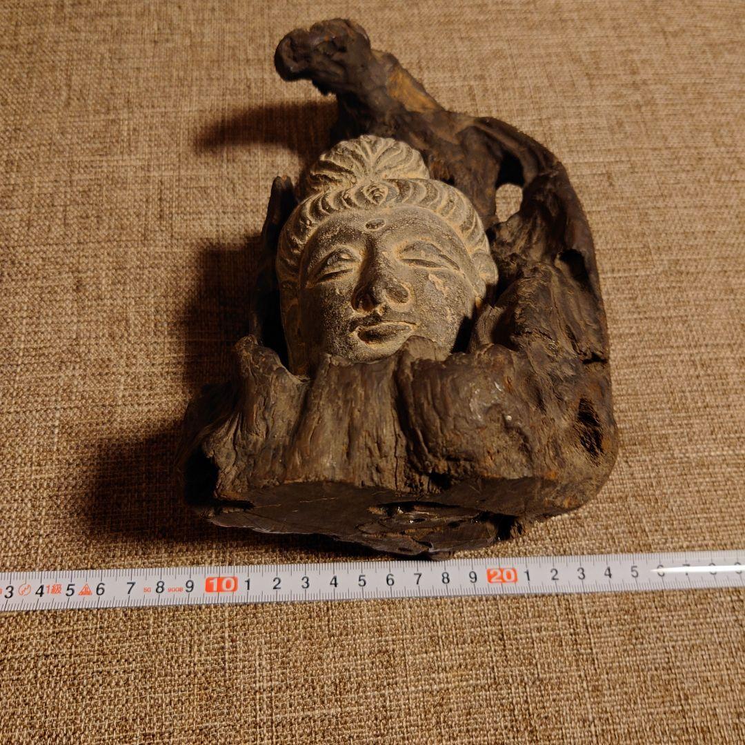 石仏　仏頭　ペルシャ