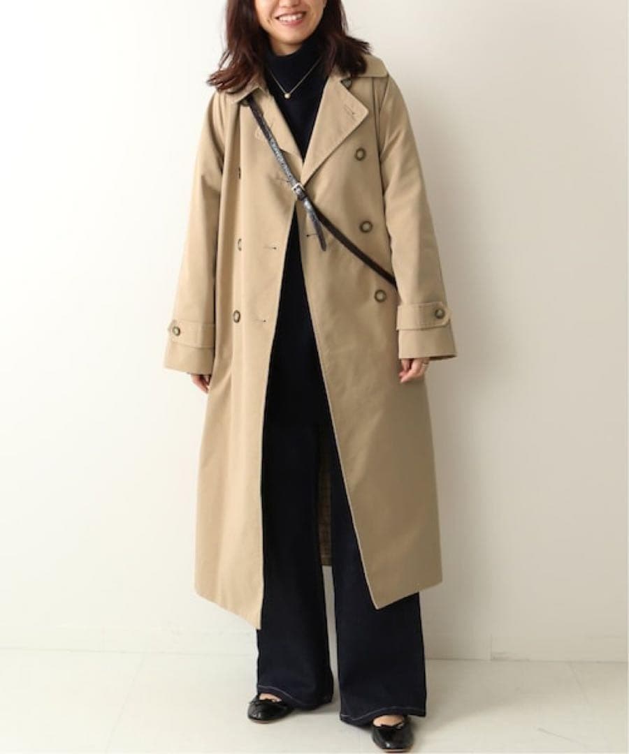 【美品】FRAMeWORK トレンチコート ベージュ ロング ベルト付き
