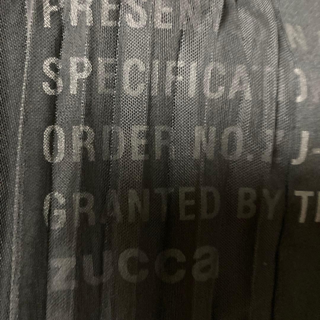 zucca ブラック Tシャツ ワンピースフリルデザイン