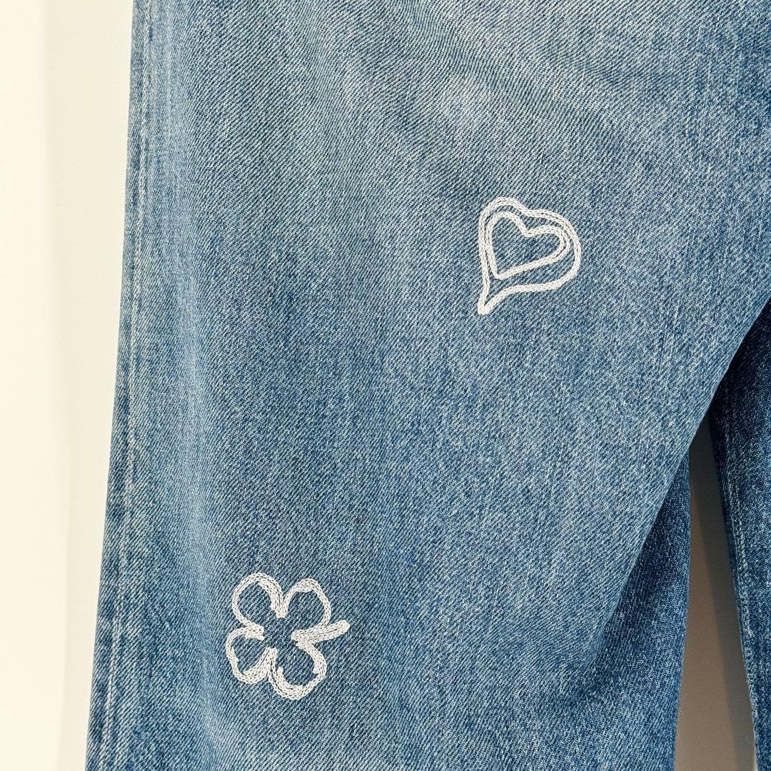 CHANEL シャネル 2024AW デニム 刺繍ロゴ ココ