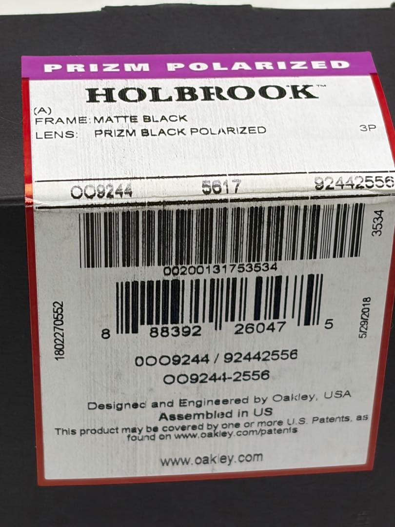 【OAKLEY】HOLBROOK(A) 0OO9244/2556 偏光USED